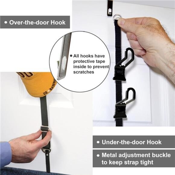 Perfect Curve Hat Organizer CapRack | Over-The-Door Hat Rack and Organizer - Picture 6 of 7